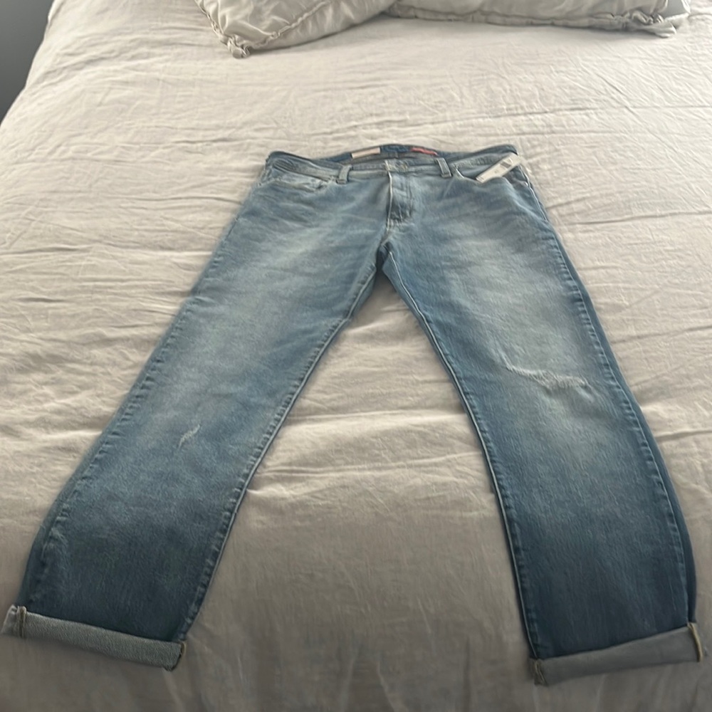 Never worn boyfriend cut jeans from Anthropologie